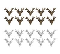 DIYEAH Pendentifs Cerf Rétro 20Pcs pour Bijoux DIY Accessoires en Alliage Vintage Breloques Soi-Même pour Artisanales et Présents