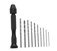 DIYEAH Perceuse Manuelle Forets à Étau Ensemble Outils Rotatifs Étau à Broches Porte-foret Pour Travail Manuel