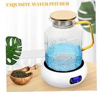 DIYEAH Pichet Verre avec Infuseur et Couvercle Pichet à Eau pour Thé Glacé Cuisine et Usage Familial Résistant Au Froid et Facile à Nettoyer