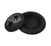 DIYEAH Pierre à Encre Ronde avec Couvercle pour Calligraphie Plateau Encre Portable pour Débutants Design Rétro Outil pour Pratique et Apprentissage Peinture