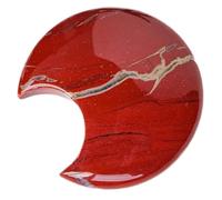 DIYEAH Pierre de Lune en Cristal Rouge Naturel 4,5-6 Cm Ornement Décoratif Délicat en Pierre de Lune Petit Objet Décoratif pour Bureau et Intérieur Décoration Unique
