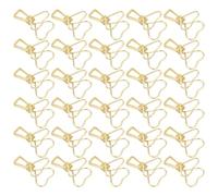 DIYEAH Pince à Papier en Métal Forme Cœur pour Organisation de Documents et Projets Diy, Clip Décoratif Or Romantique pour Planner et Fournitures de Bureau