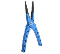 DIYEAH Pince Multifonction Bleue Aluminium Léger Ciseaux Intégrés pour Lignes Braid Ouverture Ergonomique et Sécurité par Cordon
