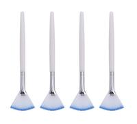 DIYEAH Pinceaux Applicateurs et Garder Mains Propres Ensemble de 4 en Fibre Bleue, Doux et Précis, pour Appliquer Uniformément pour Masque Visage Lors des Soins à Domicile