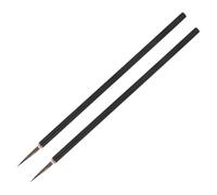 DIYEAH Pinceaux Fins Précision Ligne Fine Ensemble de 2 pour Peinture Céramique et Bois Bambou pour Techniques Artistiques Acryliques et Décoratives