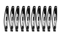 DIYEAH Pinces à Cheveux en Alliage Forme Goutte, Lot de 60 Pièces Noires, Barrettes Simples à Pression pour Femmes, Accessoires Coiffure Quotidiens, Clips Légers et Polyvalents