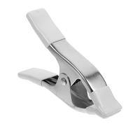 DIYEAH Pinces à Ressort Métalliques Robustes 15 Cm Nickelées Revêtement Pvc Clips D'arrière-plan pour Photographie et Bricolage 6 Pièces Usage Polyvalent Longue Durée