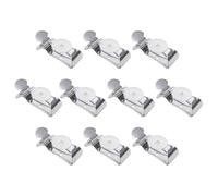 DIYEAH Pinces à Rideaux Faciles et Sûres à Utiliser 10pcs Structure Simple et Pratique en Acier Inoxydable Argentées Tentures en ou Hôtel pour Rideaux