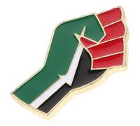DIYEAH Pin's Drapeau Palestinien en Alliage, Accessoire Design Poing et Drapeau, Épingle pour Manteau et Chapeau, Insigne National pour Usage Quotidien