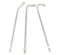 DIYEAH Pistolet de Lavage Haute Pression en Acier Inoxydable avec Embouts Coudés à 90 Degrés, Rallonge pour Nettoyeur Haute Pression, pour Nettoyage de Gouttières et Fête Estivale, Pack