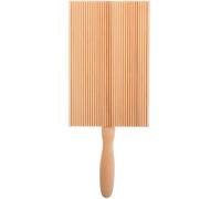 DIYEAH Planche à Gnocchis en Bois Khaki, Poignée Ergonomique pour Pâtes | Outil Solide, Aide à Former les Formes, Surface Texturée, Base Stable, pour Présent D'emménagement