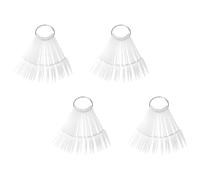 DIYEAH Planche de Couleurs Transparente 160 Pièces - 40 Pcs Fan Nail Art Anneau en Abs - Accessoire Manucure Pratique pour Entraînement Ongles, Présentation Vernis, Usage Personnel