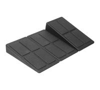 DIYEAH Planche Inclinée Réglable 3 Pièces Noire en Matériau Robuste pour Étirement des Mollets et Fitness à Domicile, Pédalier Multifonction pour Rééducation et Gymnastique, Accessoire