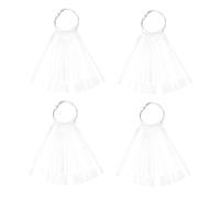 DIYEAH Planches D'entraînement Nail Art 150 Pièces Plastique Forme Éventail Nuancier pour Ongles Facile Comparaison des Couleurs Usage Professionnel ou Personnel