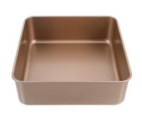 DIYEAH Plaque de Cuisson pour Four en Acier, Forme Carrée, Dorée, Surface Antiadhésive, Structure Surélevée, pour Pâtisserie et Biscuits
