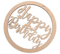 DIYEAH Plaque Décorative Couleur Kaki pour Anniversaire en Bois Lettres en Bois, Décor Chic et Pratique 1pc pour Scène de Fête D'anniversaire