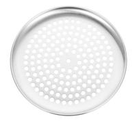 DIYEAH Plaque Ronde en Acier Inoxydable Antirouille Perforée 35 CM Moule Multifonction pour Four Outils Cuisine pour Pizzas et Gâteaux