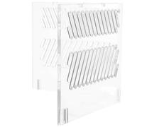 DIYEAH Plaque Séparation Aquarium en Acrylique 1 Couche, Séparateur de Grille pour Pompe et Filtre, Protection Sable et Débris, Accessoire Filtration Aquarium, Compatible Réservoir