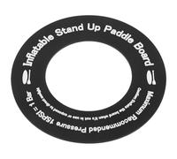 DIYEAH Plaquette D'adaptation de Valve Ronde Noire pour Matelas Gonflable, Kayak et Paddle Gonflable, Coussinet de Valve Solide pour Canapés et Bateaux de Camping en Plein Air