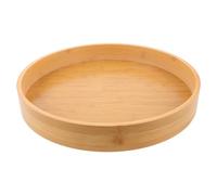 DIYEAH Plateau de présentation Circulaire en Bambou pour la, à Poser sur | Plateau de sable de 35,5 cm x 5 cm pour adultes en quête de pleine conscience, support décoratif zen pour table ou jardin