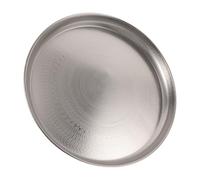 DIYEAH Plateau de Service à Café Turc Rond Vintage en Fer Argenté | Décor de Table Basse, Pièce Maîtresse Artisanale, pour Desserts, Snacks, Petit-déjeuner