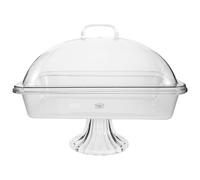DIYEAH Plateau de service réfrigéré avec couvercle pour buffet de nourriture froide, plateau de service rectangulaire pour gâteaux avec couvercle en pour buffet de desserts et gâteaux