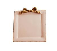 DIYEAH Plateau Décoratif en Résine Chic et Rétro pour Rangement Bijoux et Boucles d'oreilles, Accessoire Pratique pour Présent d'anniversaire et Présentation Élégante
