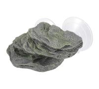 DIYEAH Plateforme de Repos pour Tortues en Résine Noire, Simulation Réaliste pour Aquarium, Augmente l'exercice des Petits Animaux, Décor pour Paysage de Terrarium