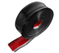 DIYEAH Plinthe PVC Auto-adhésive Large Noire Bande Étanche Flexible pour Murs et Coins Résistance à Eau Installation Rapide sans Outils Ajustable pour Décoration Intérieure