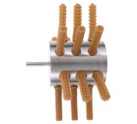 DIYEAH Plumeuse à Poulet Semi-Automatique en Acier Inoxydable 18 Doigts Appareil de Plumage Portable pour Poulets Canards et Oies Outil Cuisine Robuste et Compact Facile à Utiliser