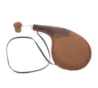 DIYEAH Poche à Eau Traditionnelle en Cuir Naturel, Gourde Portable pour Camping et Randonnée, Réservoir Liquide Vintage Léger et Compact, Paquet à Eau Spécial pour Couleur Aléatoire