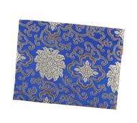 DIYEAH Pochette Brocart Bleu Roi Multifonction Fermeture Éclair - Paquet à Bible Rectangulaire 21 X 12 Cm - Trousse de Rangement pour Écritures, Bijoux et Stylos - Paquet Présent