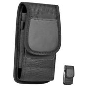 DIYEAH Pochette Ceinture Téléphone Nylon Multifonction Étui Vertical avec Clip Et Porte-clés pour Homme Banane Utilitaire Résistante pour Randonnée Voyage Quotidien
