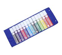 DIYEAH Pochette de Calendrier Suspendue Compartiments Oxford Transparent Bleu Organiseur pour Planning Quotidien Tableau Poche pour Maison