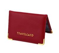 DIYEAH Pochette Protection Cartes Bancaires Fine Cuir PU Résistante Déchirure Antidérapante pour Voyage Professionnel Paquet à Main Titulaire