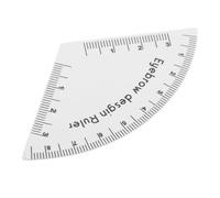 DIYEAH Pochoir pour Dessiner les Sourcils, Règle à Sourcils pour Maquillage, Plastique Blanc, Réutilisable, Application Rapide, Portable, pour Débutants, Maquillage Quotidien, au Travail
