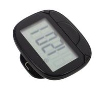 DIYEAH Podomètre de Marche avec Clip, Compteur de Pas Numérique Simple, Écran LCD Grand Format, Abs, Noir, Suivi Précis des Pas, pour Femmes et Seniors, Marche en Extérieur, Exercice
