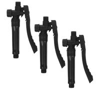 DIYEAH Poignée de Pulvérisateur à Pompe de Jardin en Pp Noir, Remplacement Facile Filetage Large Φ18mm×5mm et Petit Filetage Ф14mm×5mm, Lot de 3 Set de Set de Pièces pour Usage Agricole