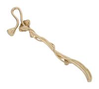 DIYEAH Poignée de Tirage en Laiton Vintage Motif Fleur de Lotus 18 Cm