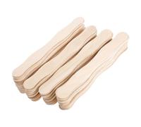 DIYEAH Poignées D’éventail en Bois Naturel 100 Pcs, Dimensions 200 X 25 X 2 Mm, Bâtonnets Ronds pour Loisirs Créatifs, Poignées de Ventilateur Soi-même, Accessoires Décoratifs