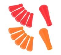 DIYEAH Pointes de Flèches Sécurité Renforcée en Caoutchouc 12 Pièces Rouge et Orange et Récupération Facile des Flèches pour Entraînement Intérieur et Jardin