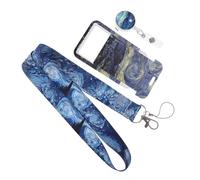 DIYEAH Porte-carte Didentité Avec Cordon Porte-badge Pour Enseignant Motif Élégant Pour Un Usage Quotidien