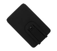 DIYEAH Porte-Cartes Adhésif pour Téléphone Portable Noir en Silicone, Support Carte Compact 5,8 X 9,4 Cm, Étui Portefeuille Autocollant Pratique pour Usage Quotidien