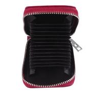 DIYEAH Porte-Cartes en Cuir à Soufflet pour Hommes, Compact et Zippé
