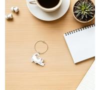 DIYEAH Porte-Clés Chat Transparent en Plastique - Mini Boîte de Rangement pour Poils D’Animaux - Capsule Commémorative Portable pour Souvenirs Animaux - Pochette Rangement Poils pour