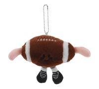 DIYEAH Porte-clés Peluche Rugby avec Pieds, Poupée Décorative