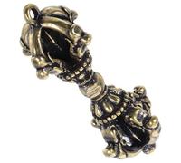 DIYEAH Porte Clés Vintage avec Pendentif Dorje Charme de Feng Shui pour Sac et Décoration de Richesse