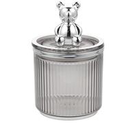 DIYEAH Porte-cure-dents en Solide, Motif Ours Mignon Dessin Animé, Boîte à Écouvillons de Bureau Compacte, Distributeur pour Salle de Bain Cuisine, Rangement Décoratif Pratique