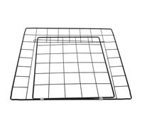 DIYEAH Porte de Clôture Multifonctionnelle pour Cage Animaux 35X35 CM en Grillage Noir Porte Détachable Compatible Cages Chats et Chiens Accessoire Assemblage pour Enclos Sécurisé