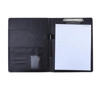 DIYEAH Porte-documents professionnel avec bloc-notes intégré, similicuir,
